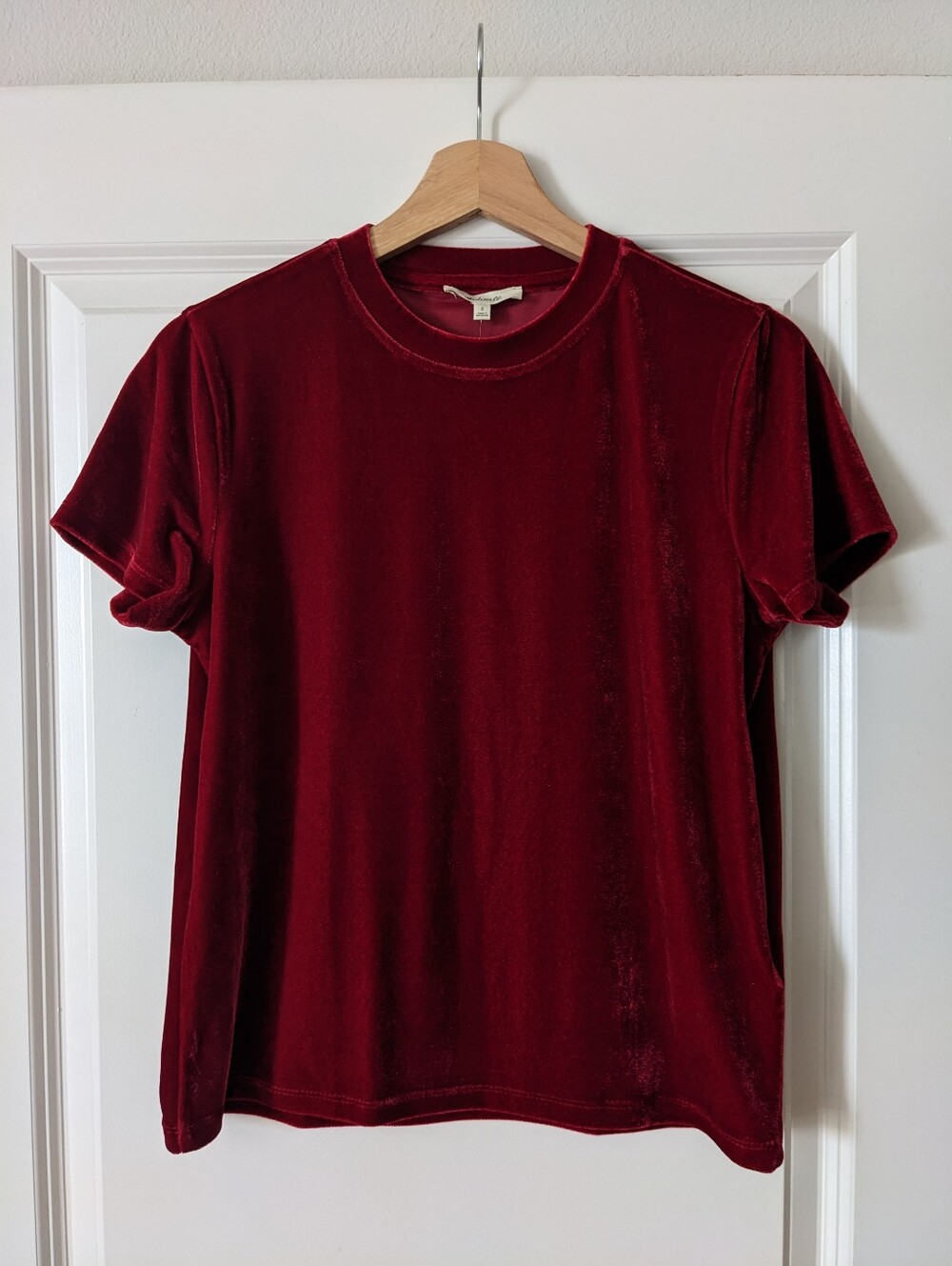 New Madewell Relaxed Tee In Velvet